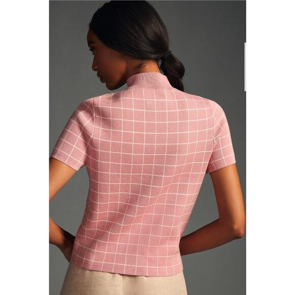 Maeve by Anthropologie Mock Neck Pink Sweater Top - Picture 2 of 10